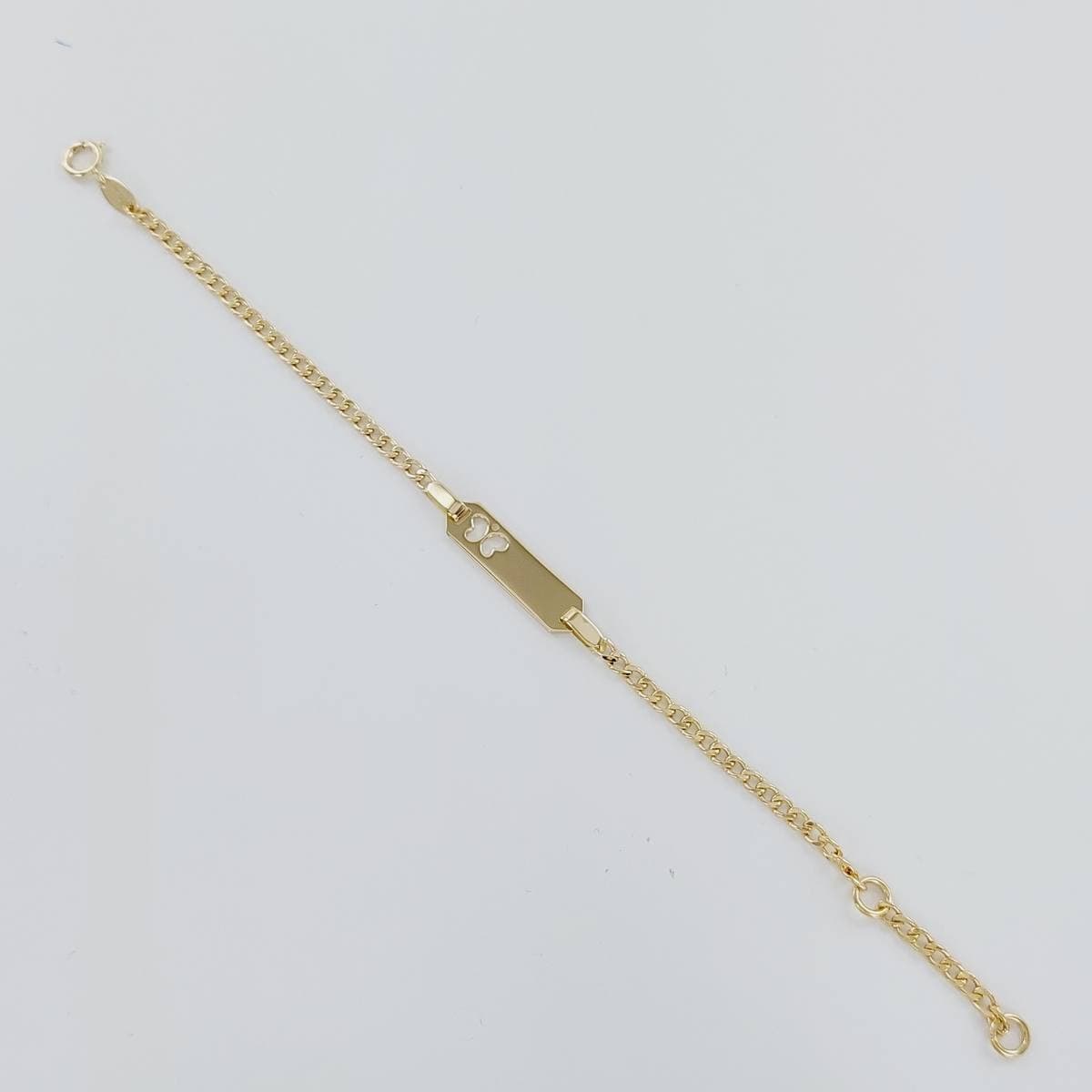PULSERA CON CHAPA 15 CM ORO AMARILLO
