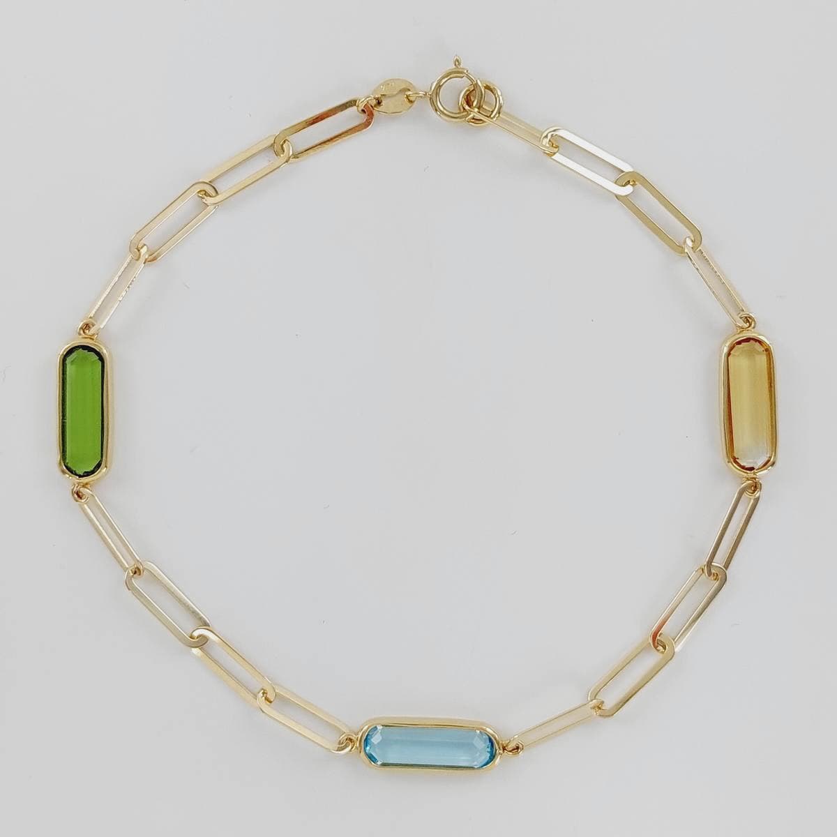 Pulsera piedras color