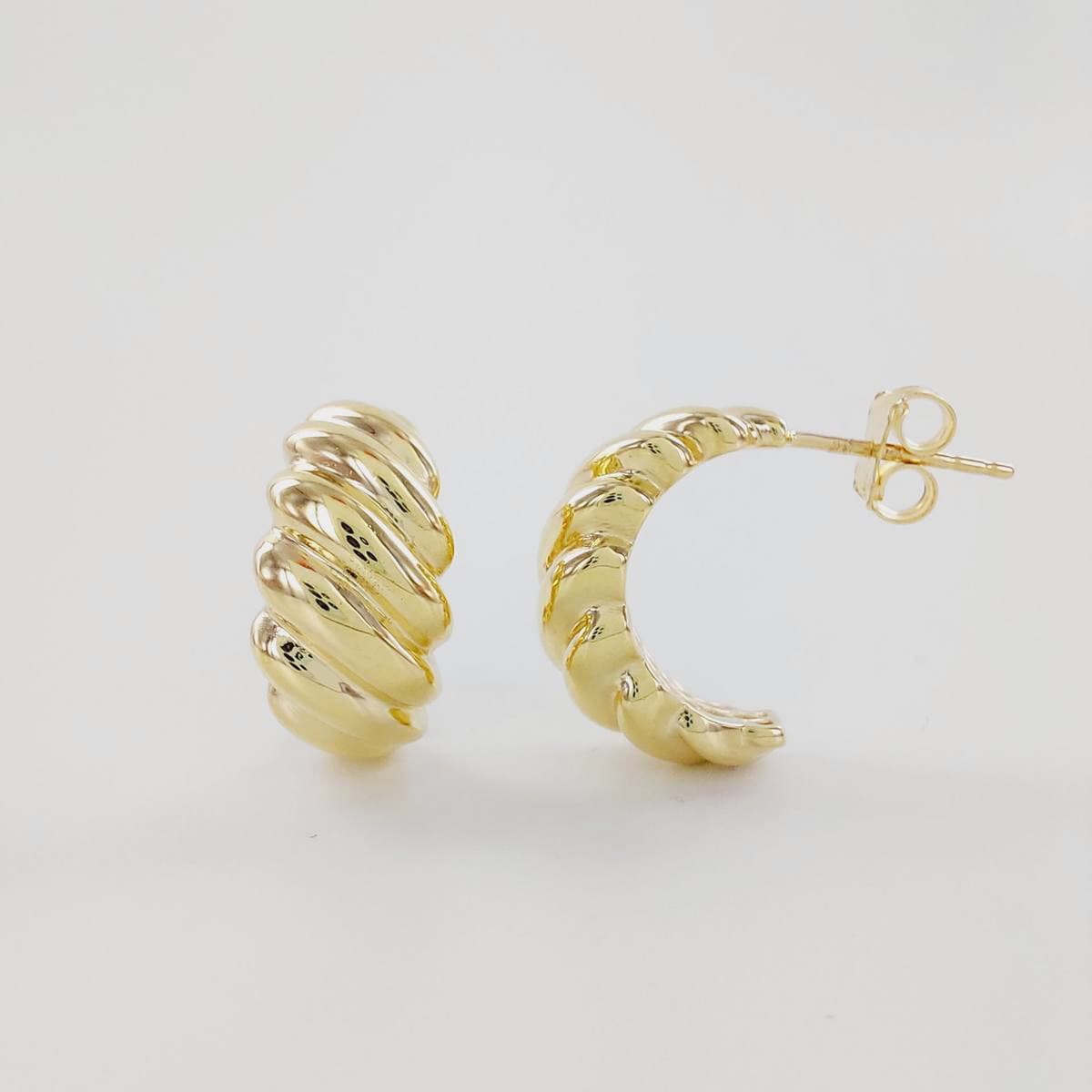 Pendientes oro liso