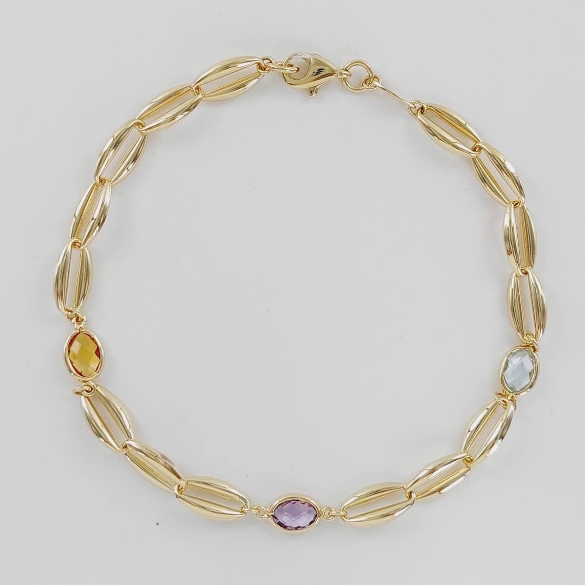 Pulsera piedras color