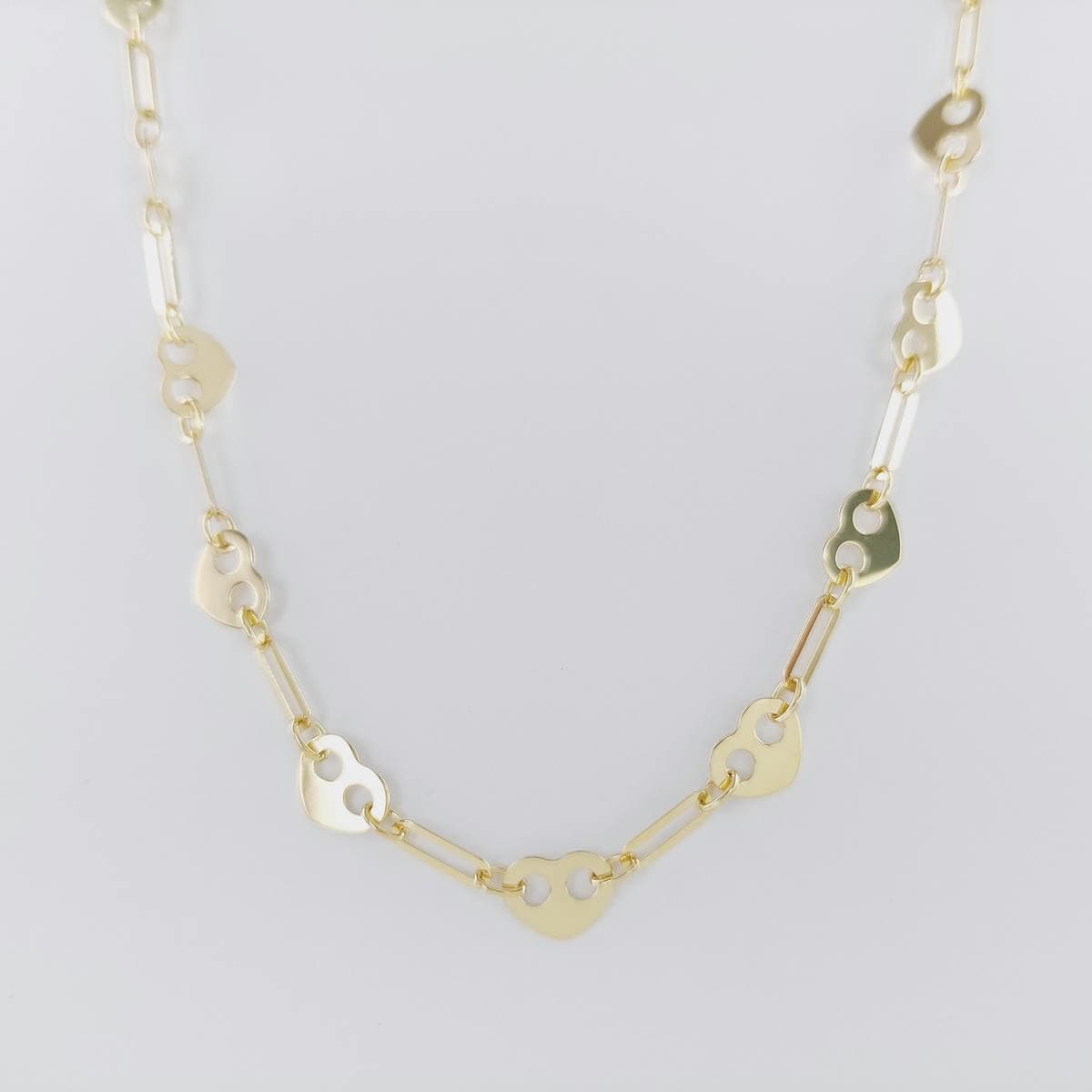 Collar chapas corazón
