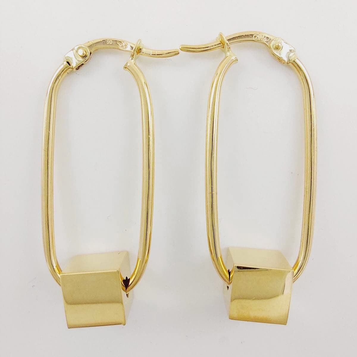 Pendientes aro y cubo