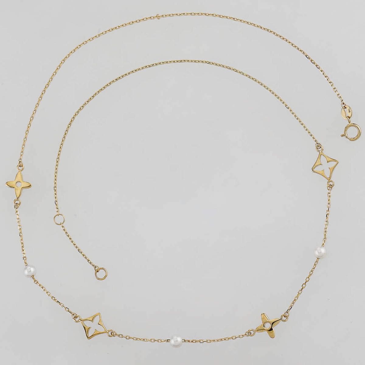 Collar perlas y estrellas